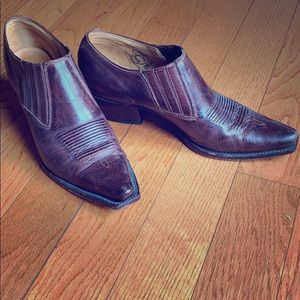 Charlie 1 Horse lucchese brown booties 8.5